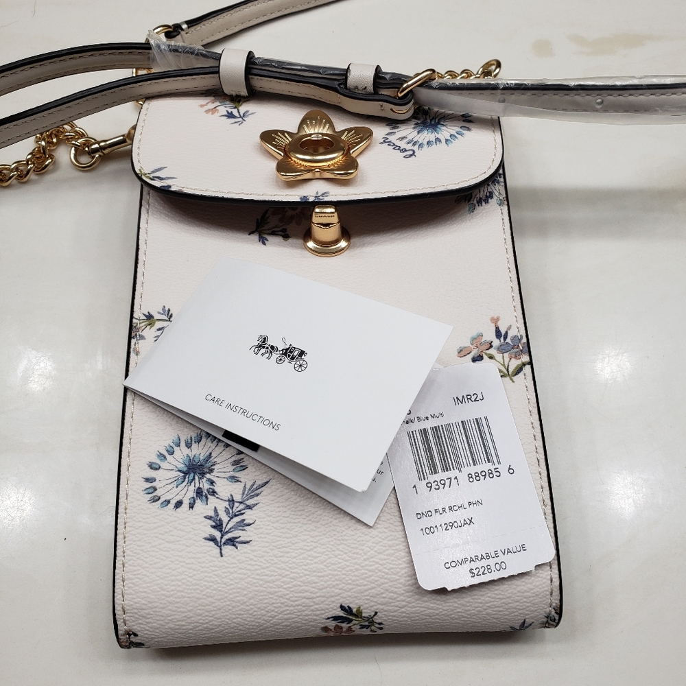 Coach Dandelion Floral Phone Crossbody